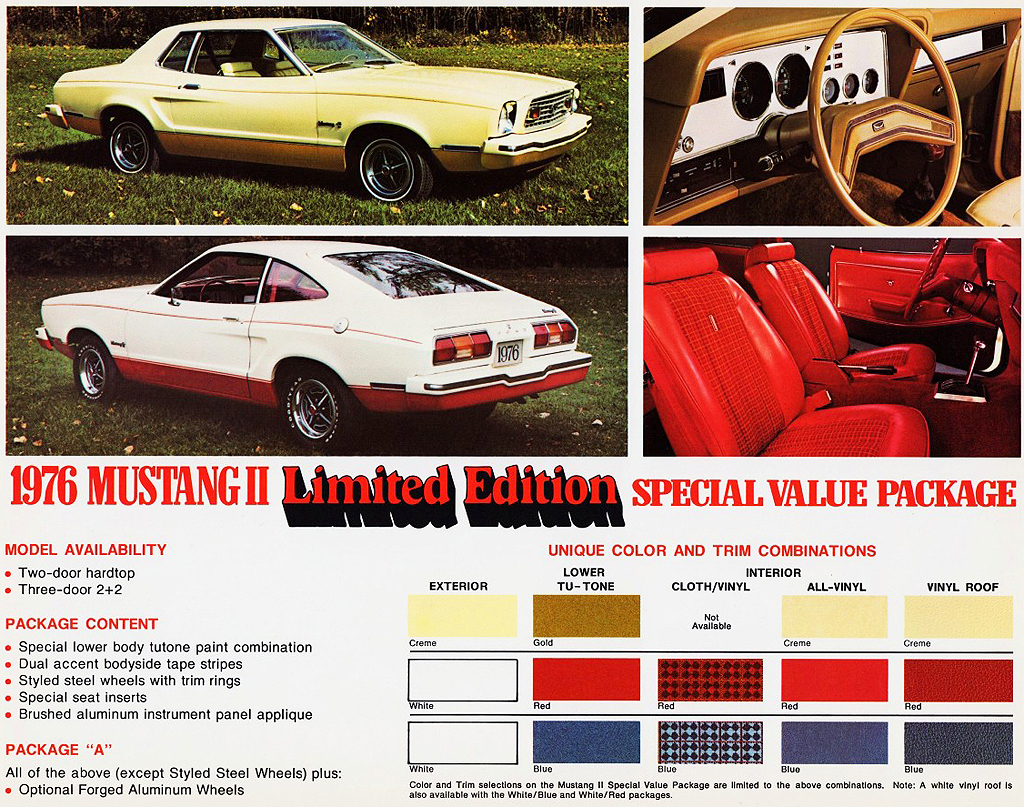 1976 Ford Mustang option package